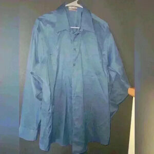 Kenneth Cole Mens Button Up Dress Shirt Size 17  34/35